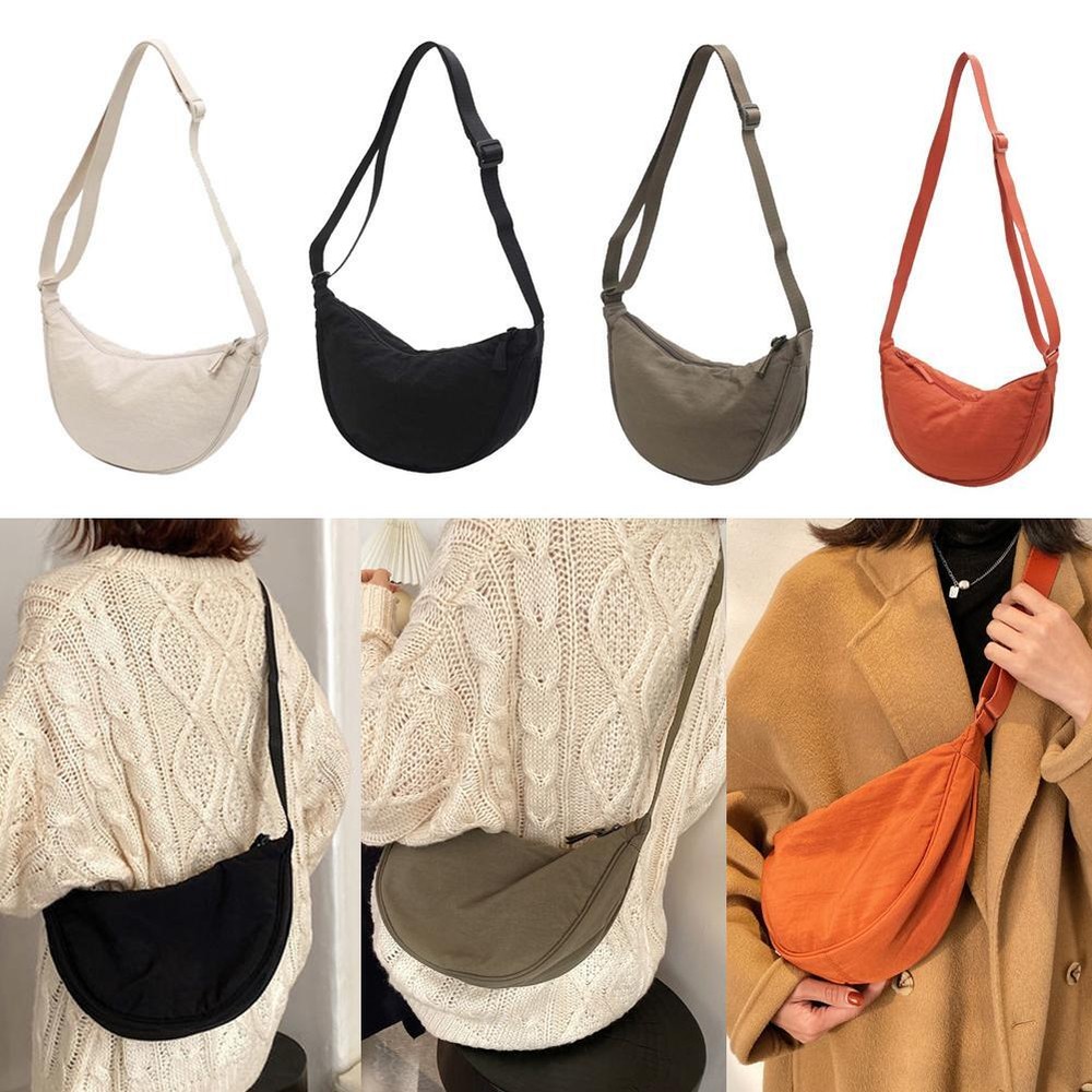 Nylon Messenger Bag Women's New Trendy Dumpling Bag USSY Shoul Lightweight S0T7