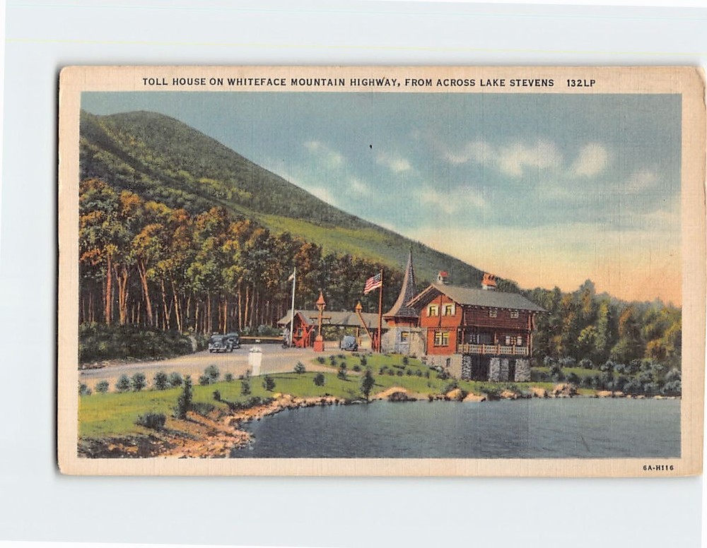 Postcard Toll House Whiteface Mt. Adirondacks NY USA