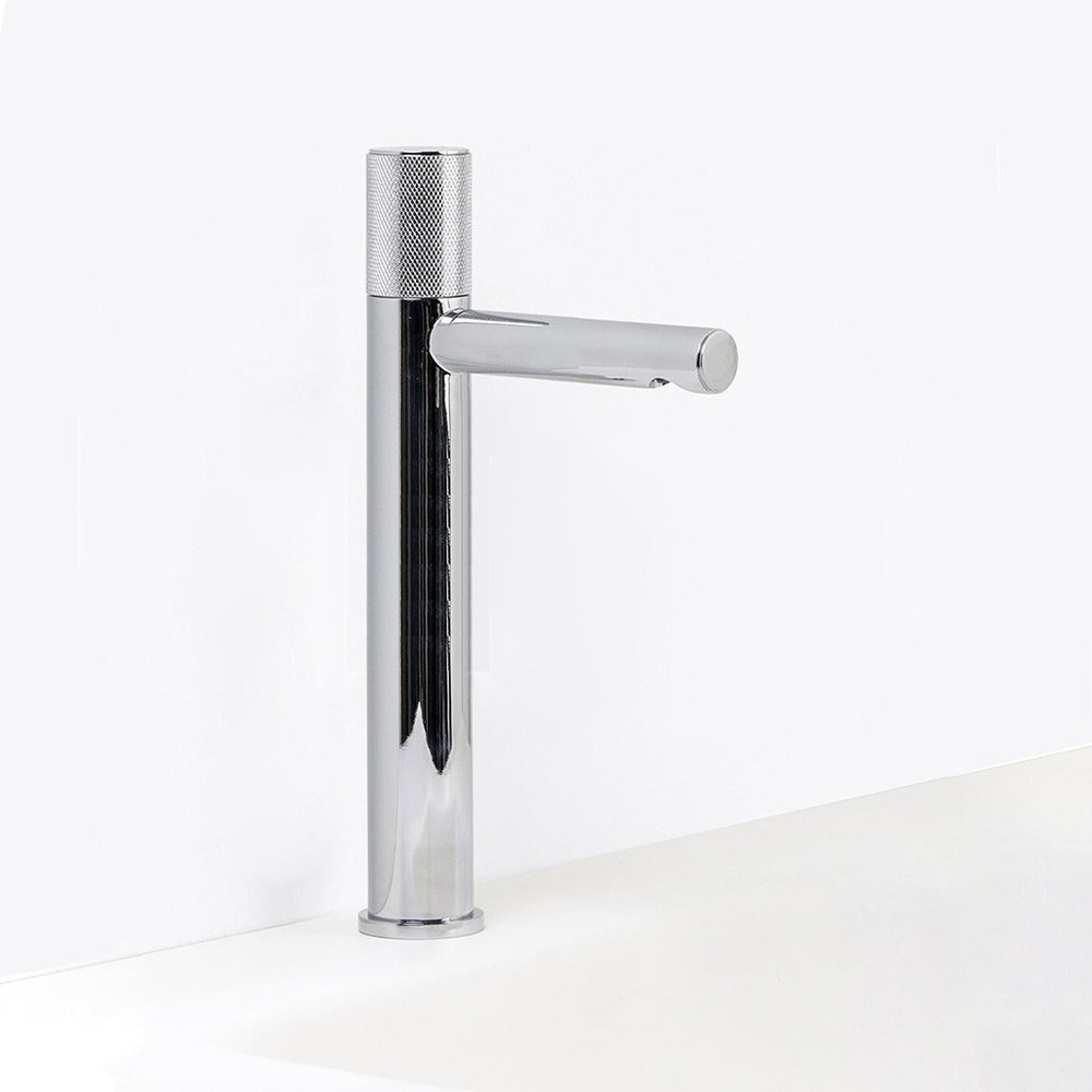 Metro Knurled Short Spout Bathroom Faucet - Vessel - 12