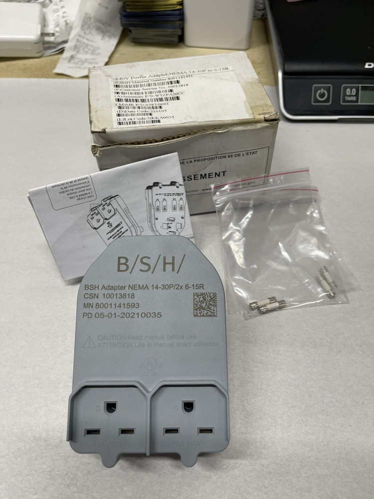 Bosch WTZPA20UC Dryer Adaptor 240V  NEMA 14-30P to 2 x 6-15R