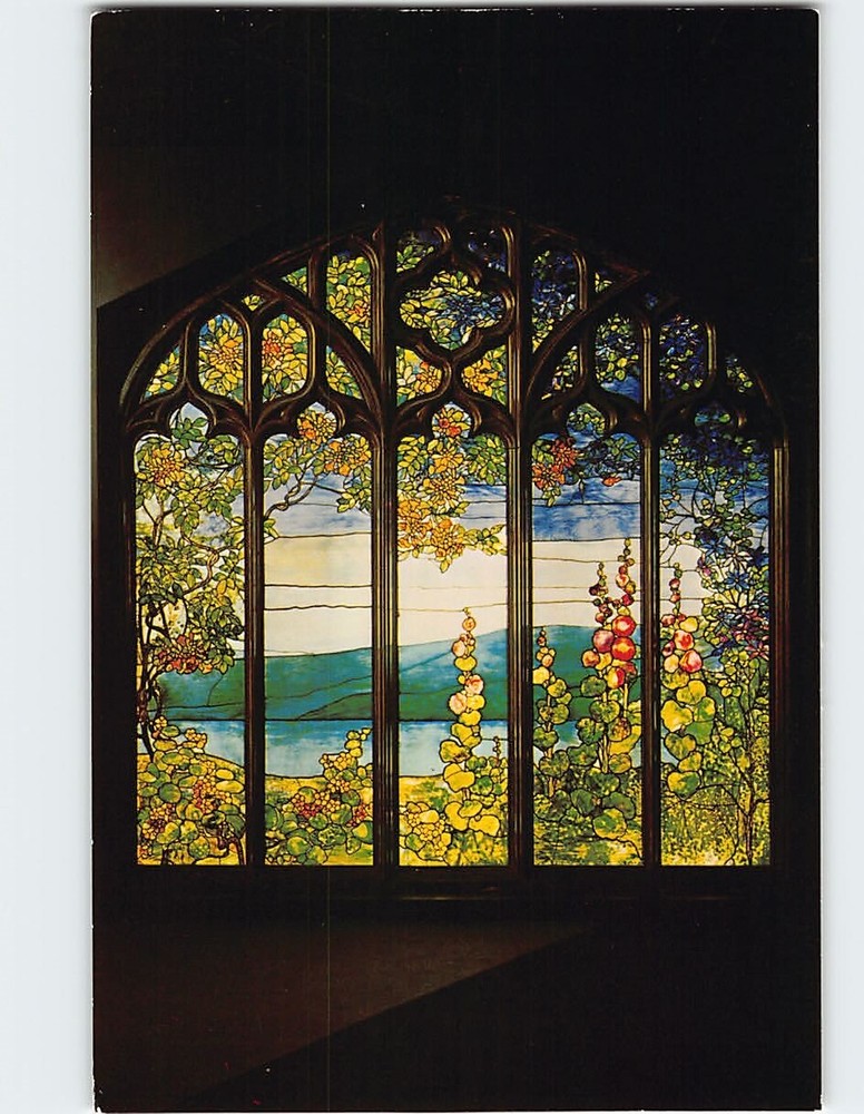 Postcard Leaded Glass Window The Corning Museum of Glass Corning New York USA