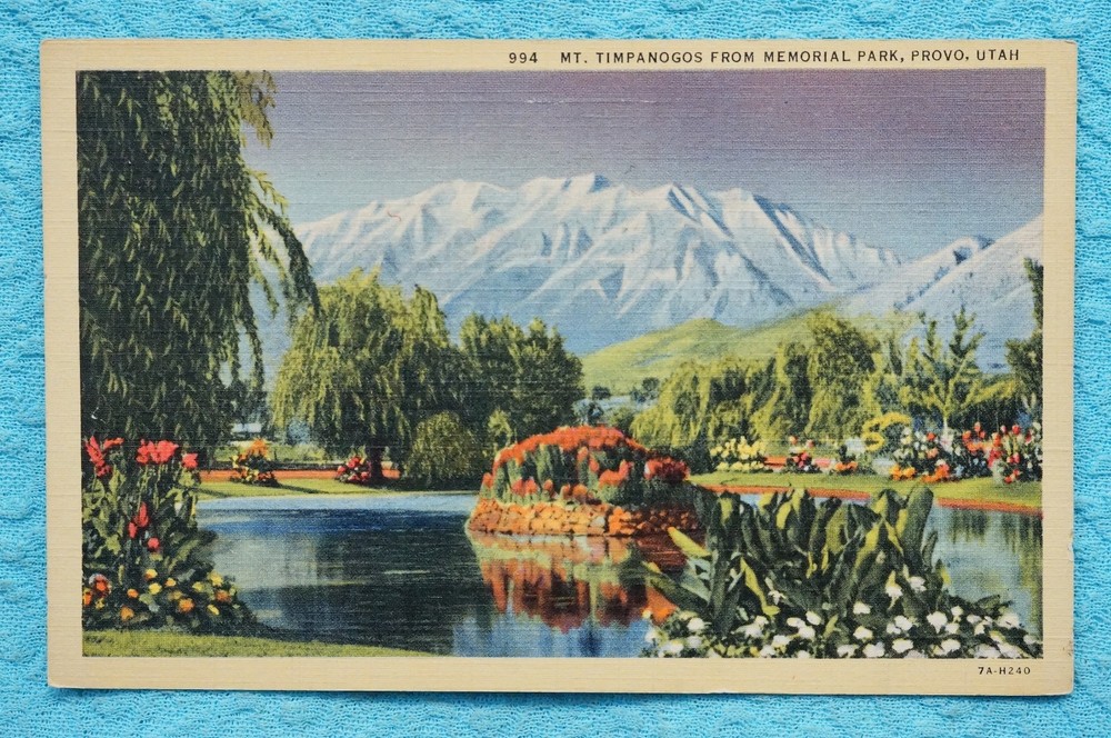 Mt. Timpanogos from Memorial Park, Provo, Utah
