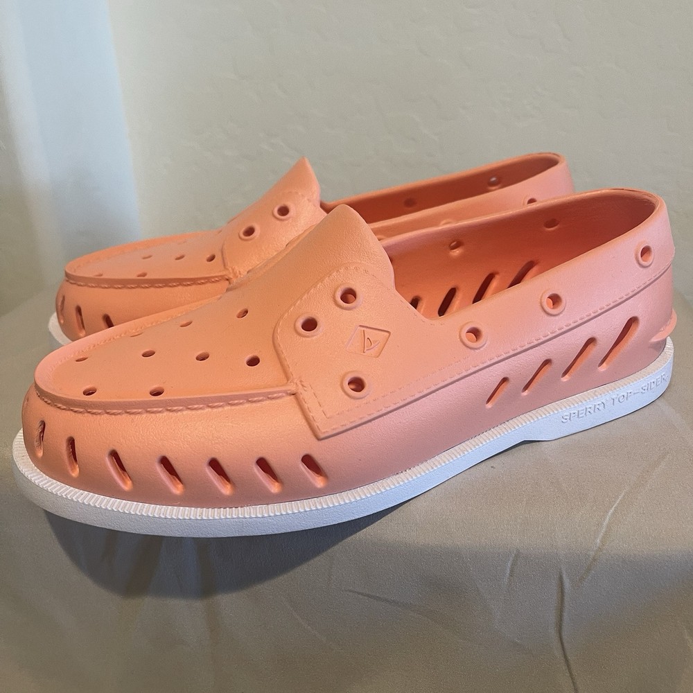 Women’s Sperry Top-Sider Authentic Original Float Peach Boat Shoes Size 10 NEW