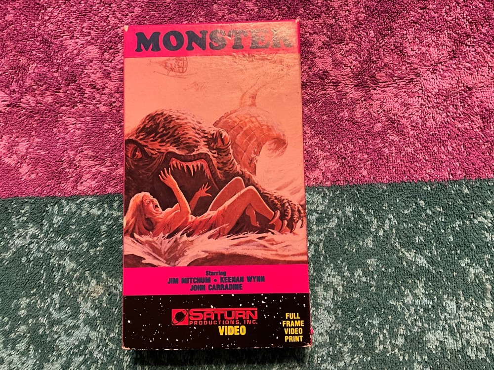 VHS Monster 1980 Monstroid Horror John Carradine Saturn Video Productions Tested