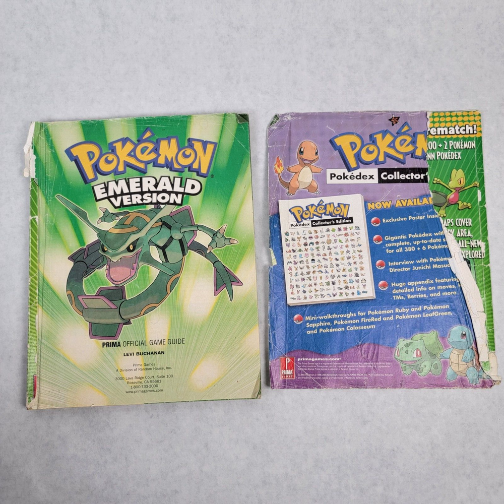 POKEMON EMERALD (PRIMA OFFICIAL GAME GUIDE) GBA No Poster (POOR CONDITION)