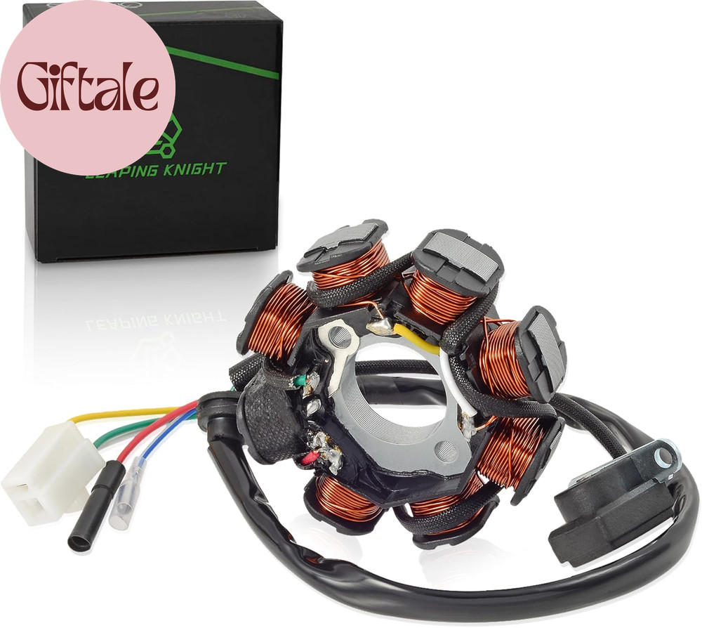 Stator GY6 150Cc Performance Parts 50Cc Stator 8 Coil 5 Wires AC Copper Ignition