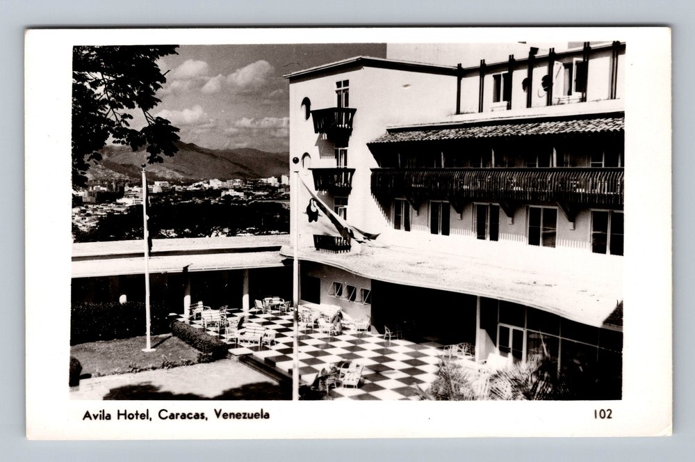 Venezuela- Caracas Avila Hotel Actual Photo Souvnir Postal Old Vintage Postcard
