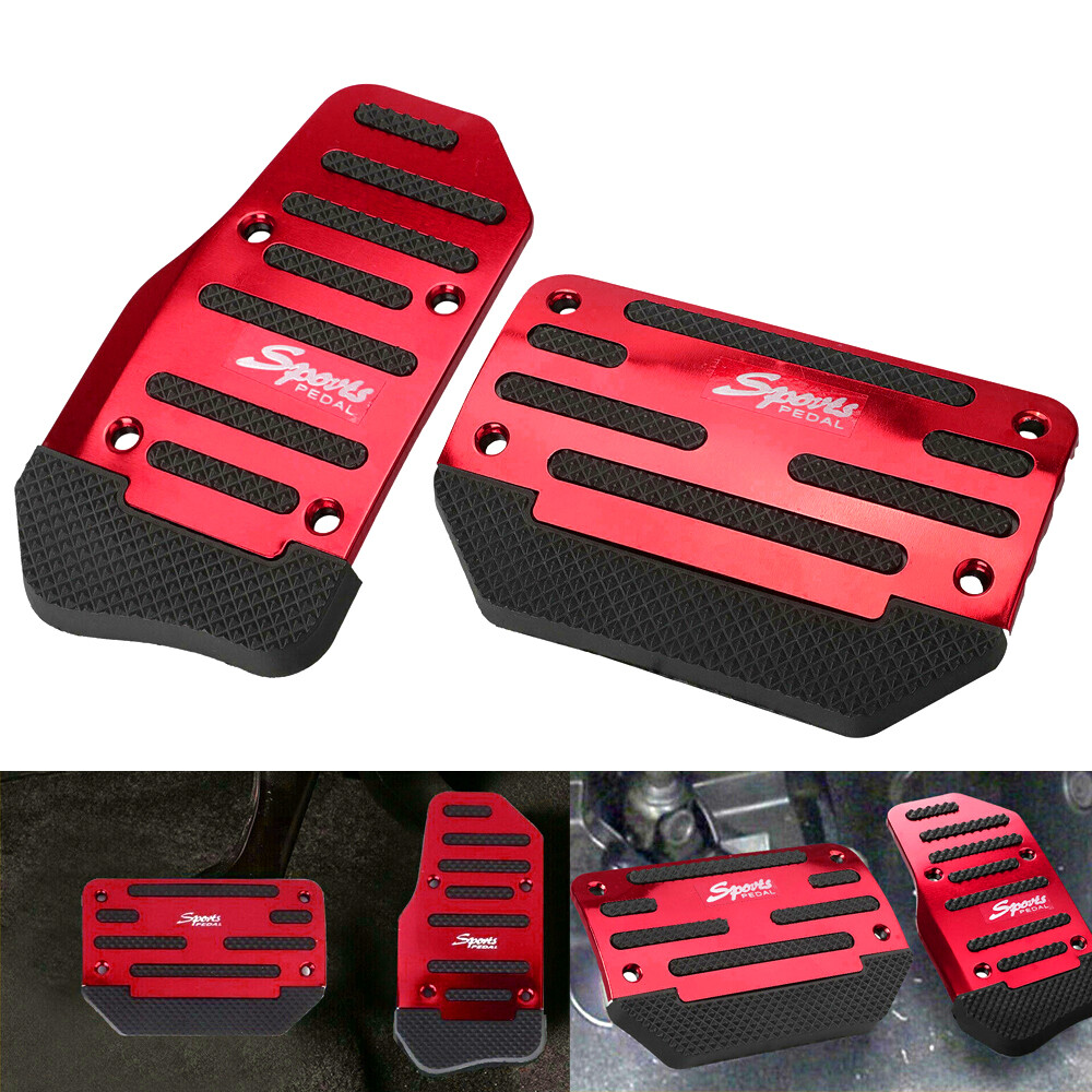 2pcs Universal Auto Gas Brake Non-Slip Pedal Cover Kit for Cars