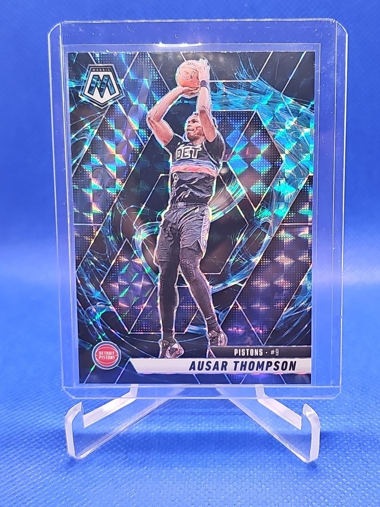 Ausar Thompson 2024-25 Panini Mosaic #46 Genesis Prizm Case Hit Ssp Pistons