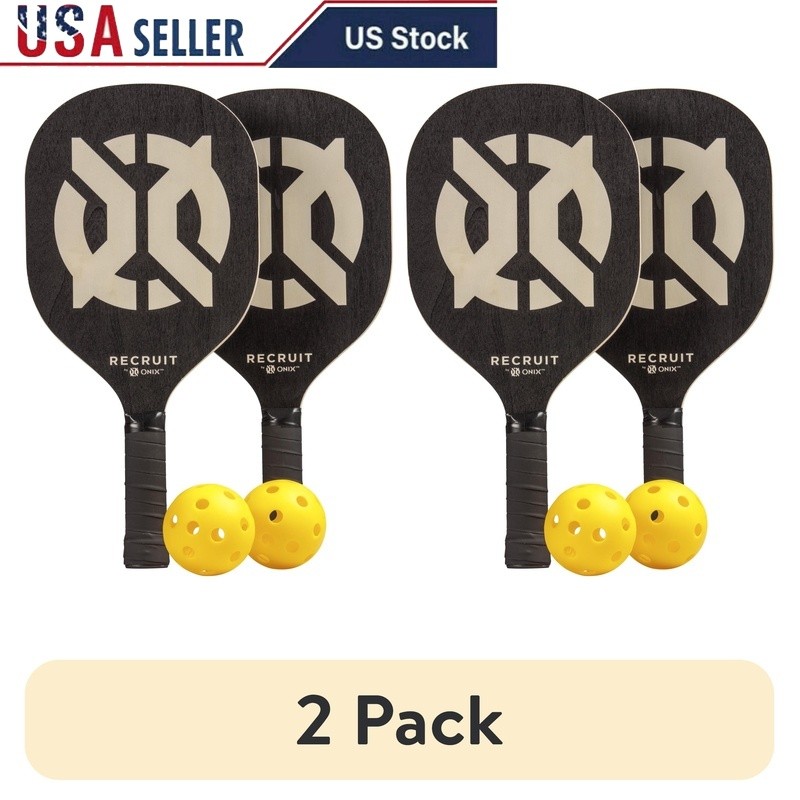 Complete Pickleball Set for Beginners with 2 Paddles and Balls - Durable All-Ages Kit