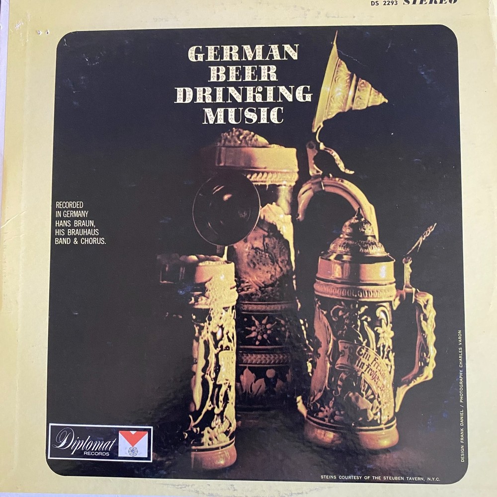 Hans Braun – German Beer Drinking Music LP Record 1960s Diplomat Folk World 33