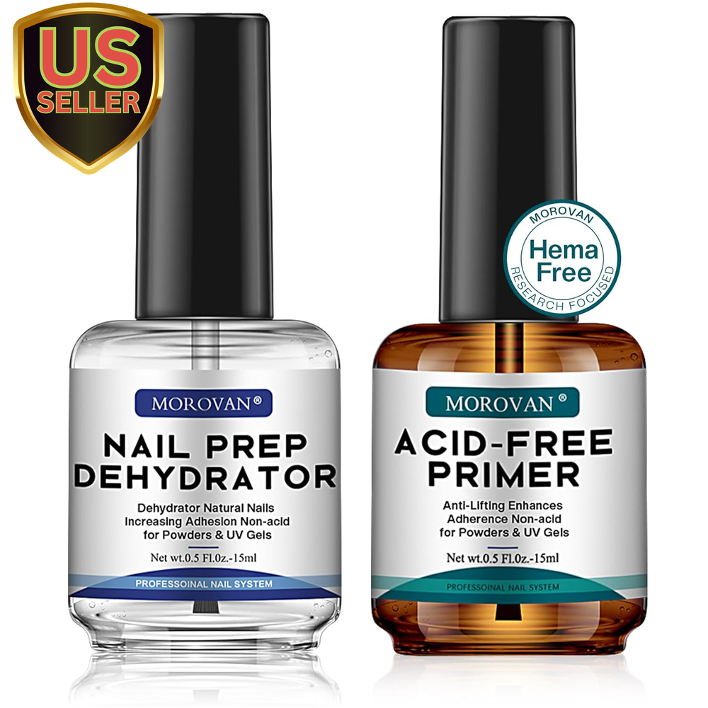 Professional Natural Nail Prep Dehydrate and Acid-Free Primer, Dehydrator for Ac-image