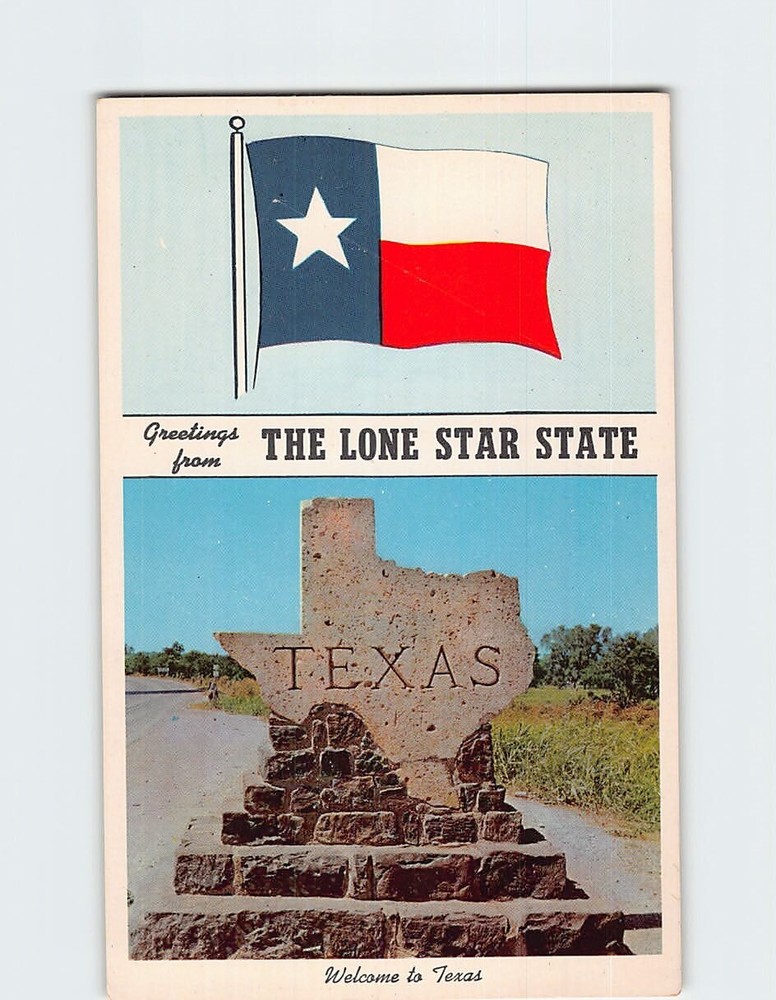 Postcard Greetings from the Lone Star State Welcome Texas