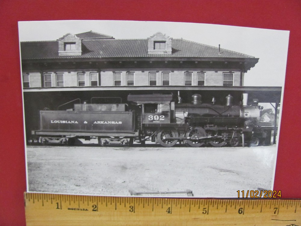 Louisiana & Arkansas Railroad 4-6-0 Locomotive #392 Photo Used On 