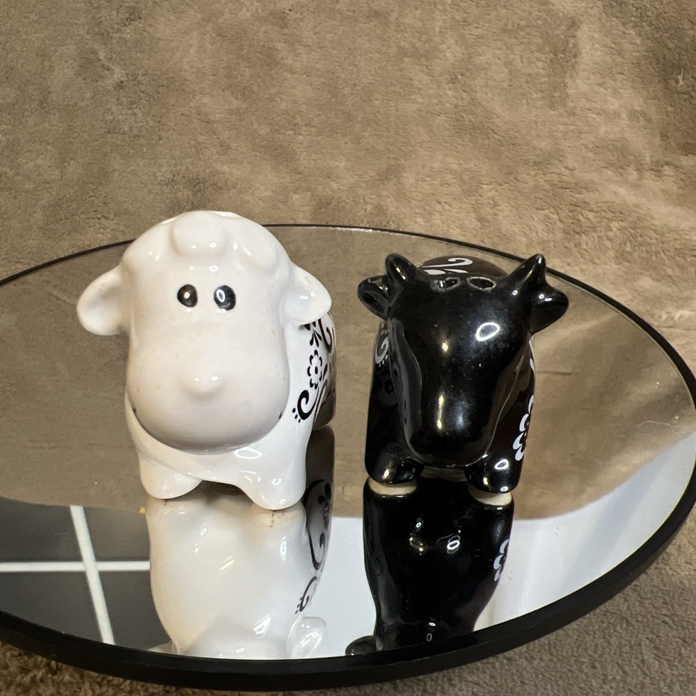 Cow And Sheep Salt And Pepper Shakers