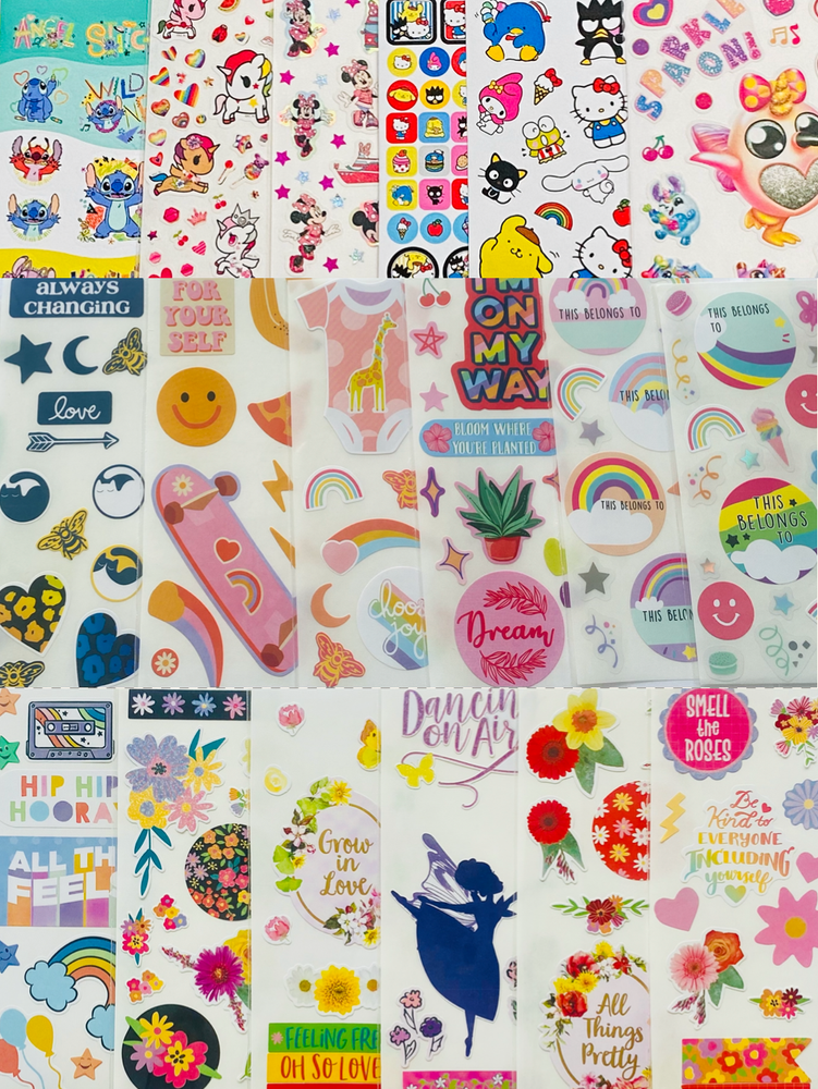 299+ BULK Lot of  Scrapbooking Stickers Great Variety! Lots Of Themes Seasons