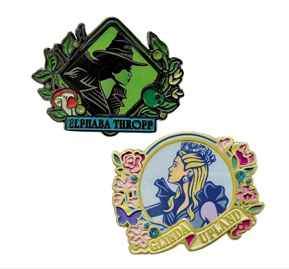 Wicked For Good Pins Elphaba Glinda Set of 2 Movie 2026 Limited New from Japan