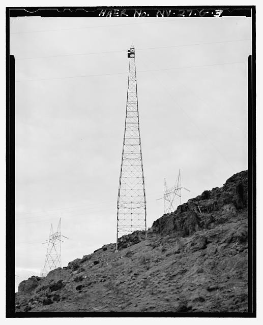 Hoover Dam,Static Towers,Highway 93,Boulder City,Clark County,NV,Nevada,HAER,2