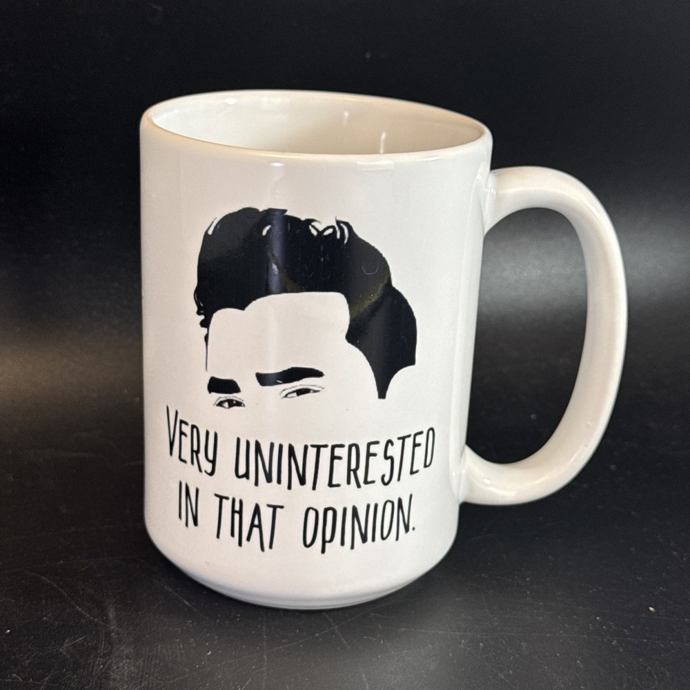 David Rose Schitt’s Creek Mug “Very Uninterested In That Opinion”