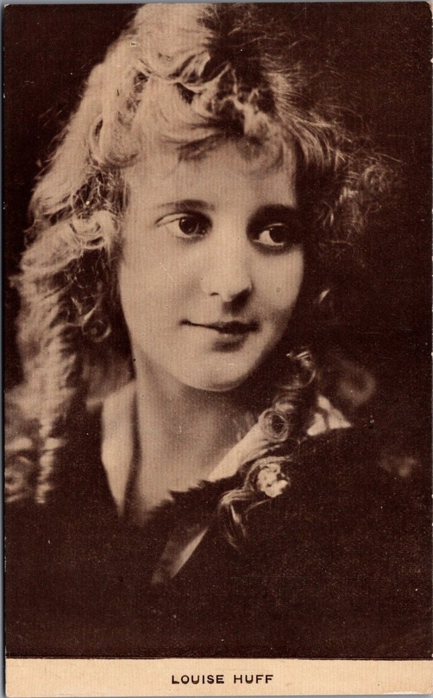Louise Huff Silent Film Star RPPC Postcard Kraus Mfg Co New York