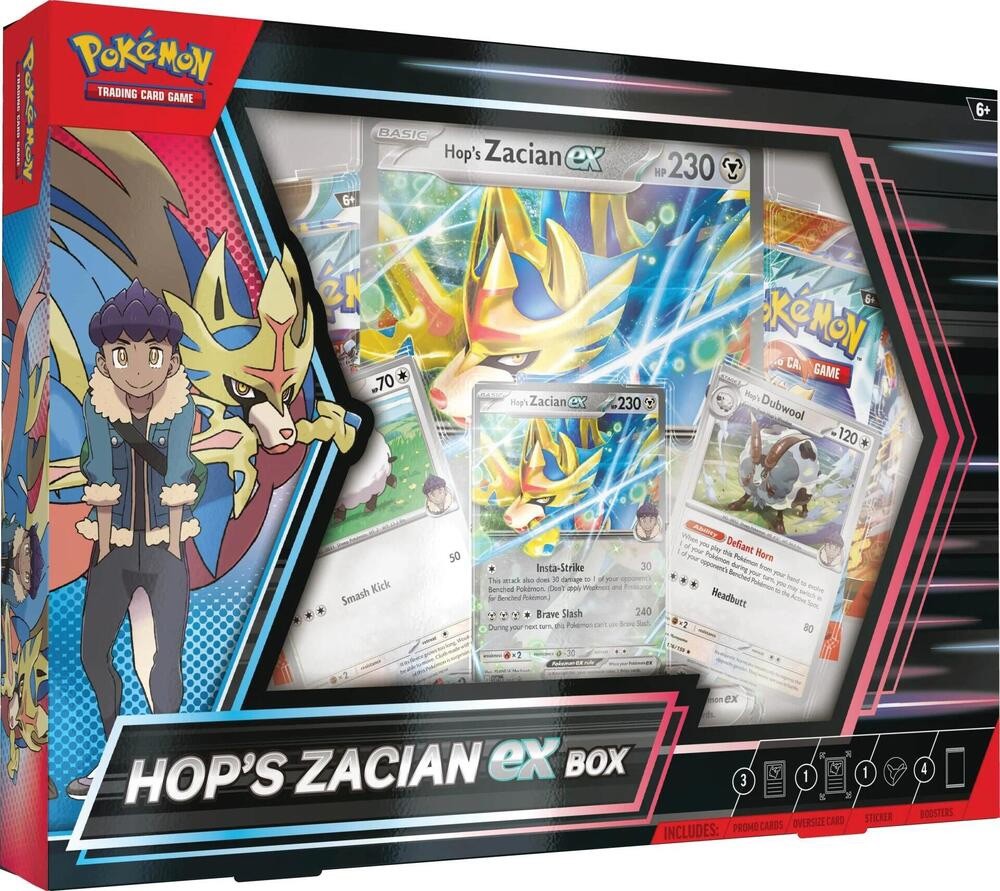 Pokémon TCG Hop’s Zacian ex Box Factory Sealed New
