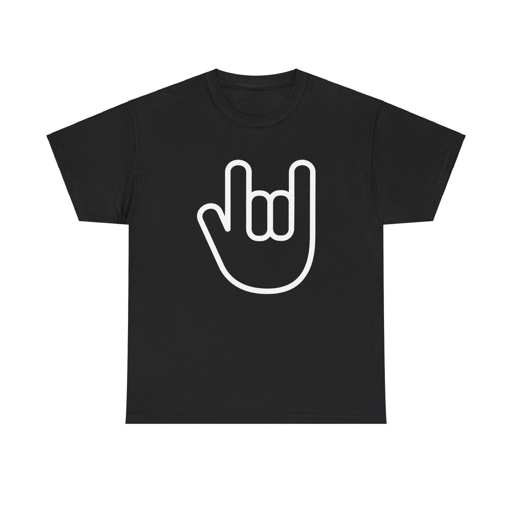 Rock On Graphic T-Shirt - cool vintage punk sign gesture hipster awesome style