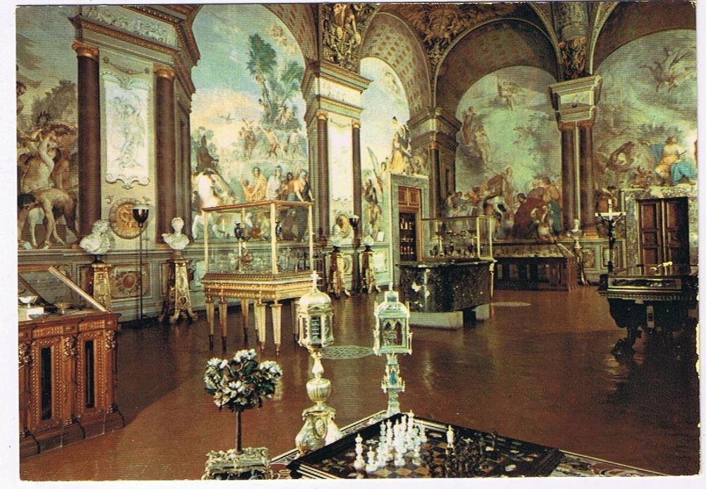 Italy Postcard Siena Pitti Palace Silverware Museum