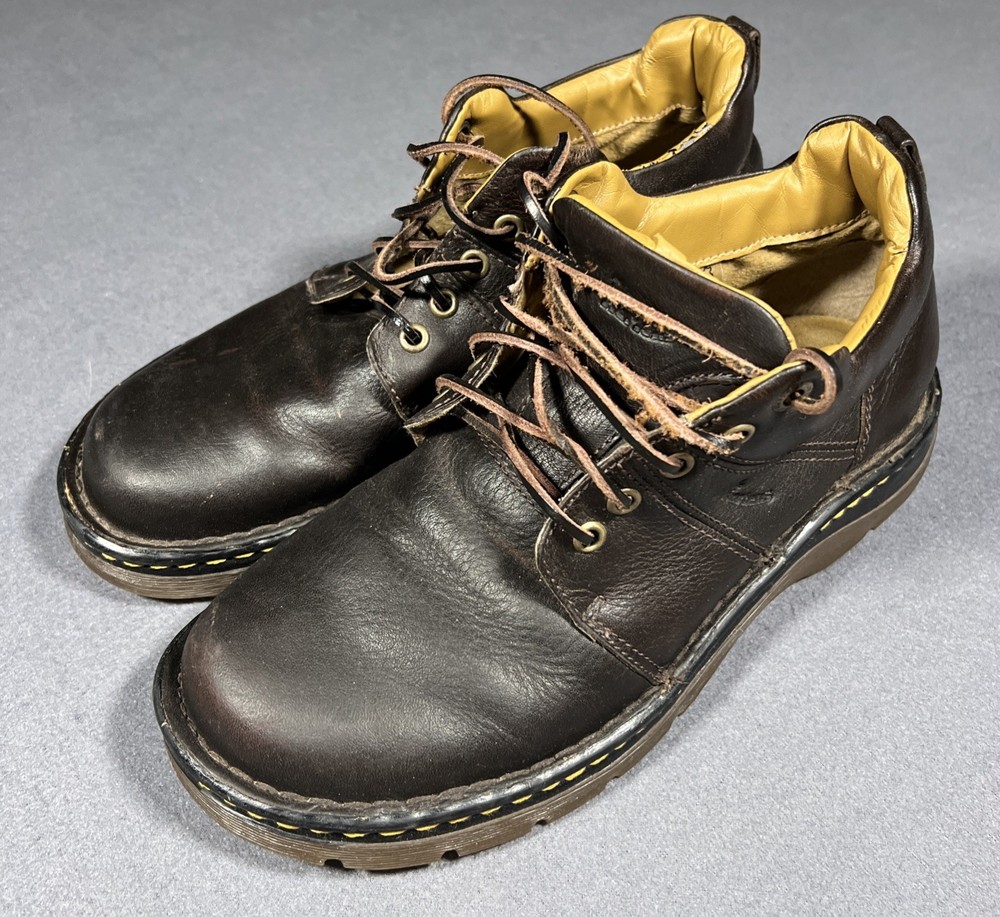 Dr Martens Ordell Boots Shoes Men 9 Women 10 Brown Leather Casual *READ*