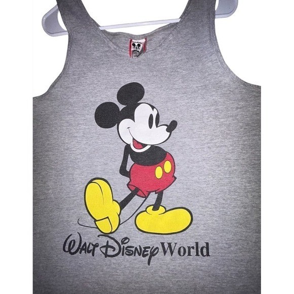 Vintage 90's Disney Designs Mickey Mouse Walt Disney World Tank Top T-Shirt
