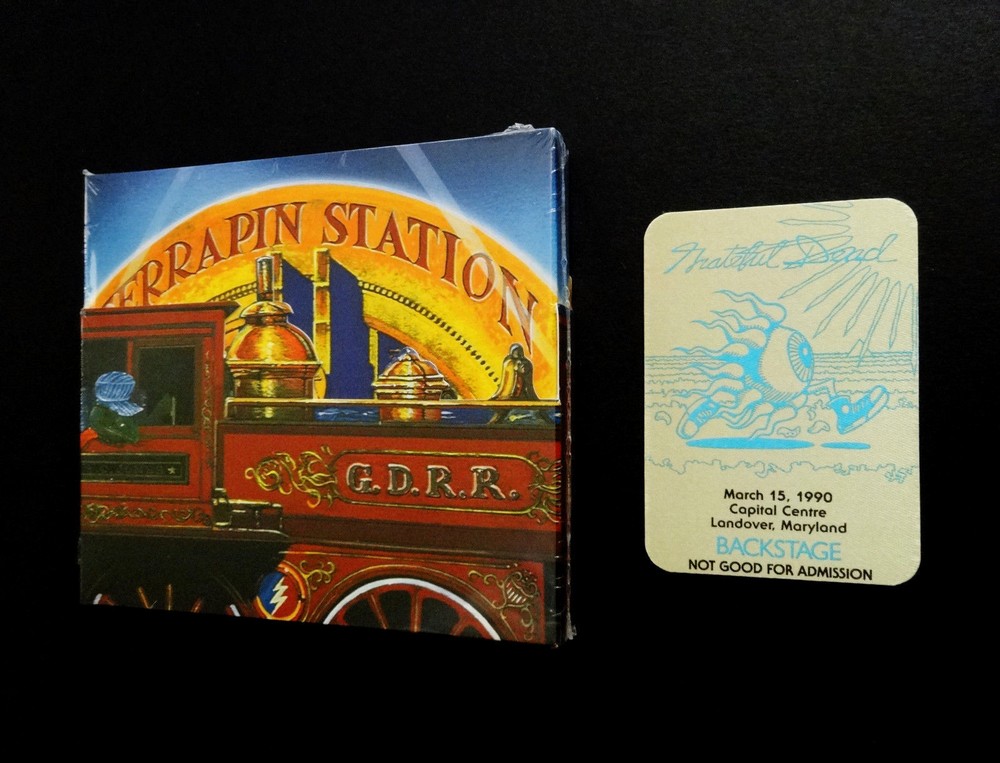 Grateful Dead Terrapin Station 3 CD Poster Backstage Pass Spring 1990 3/15/90 MD