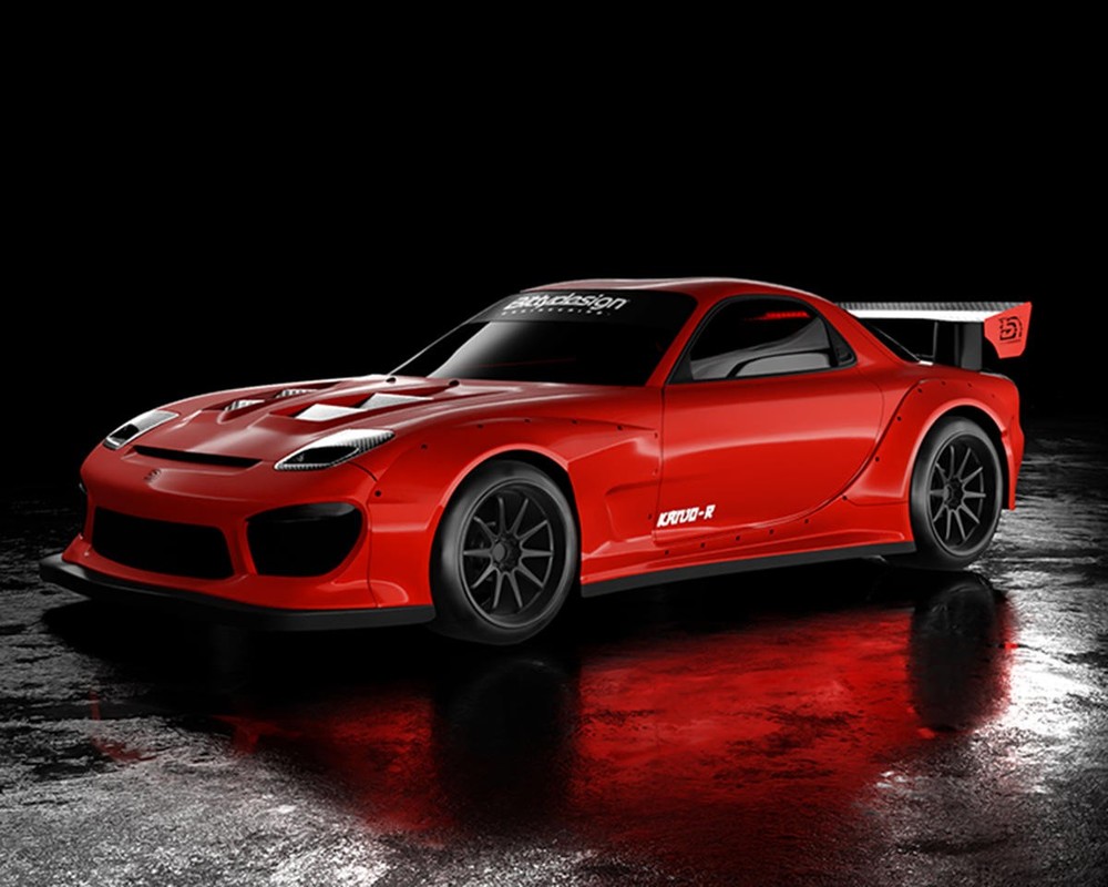 Bittydesign 1/28 KANJO-R Micro On-Road TC Polycarbonate Body (Clear)(98mm Wheelbase)