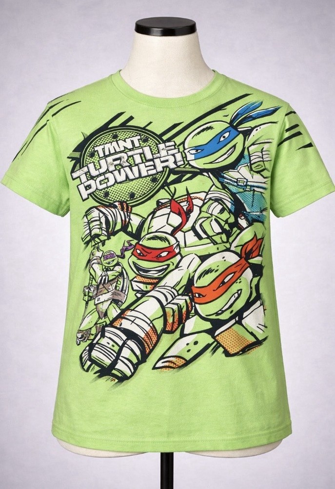 Teenage Mutant Ninja Turtles TMNT Graphic T Shirt Green Youth XXL Nickelodeon
