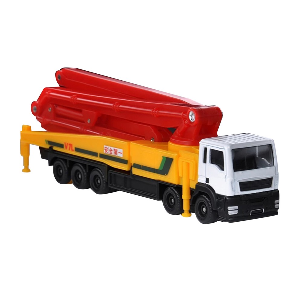 1:100 Concrete Pump Truck Diecast Model Engineering Vehicle Car Toy Gift Decor