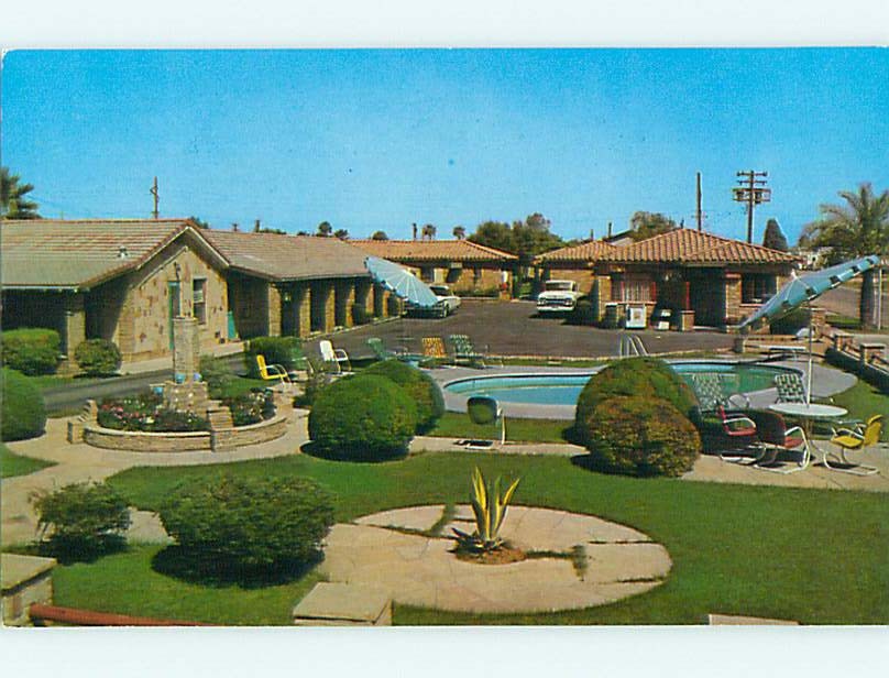 Unused Pre-1980 POOL & OLD CARS & STONE MOTEL Phoenix Arizona AZ u5340@