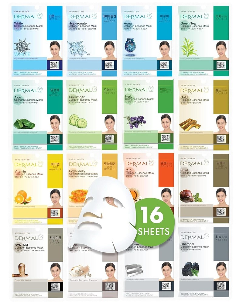 Hydrating Collagen Sheet Masks 16-Pack by Dermal