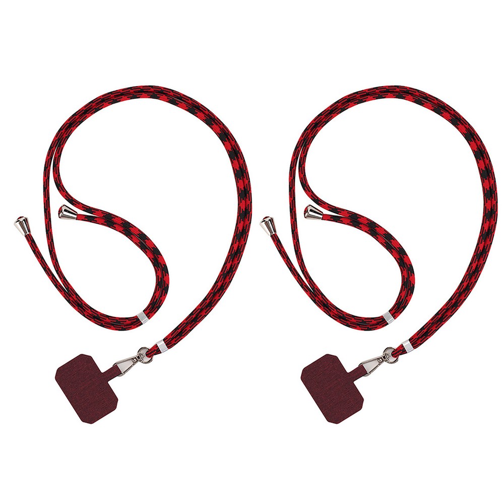 Paquete de 2 fundas universales con cordón para teléfono soporte correa eslinga cable para el cuello para iPhone