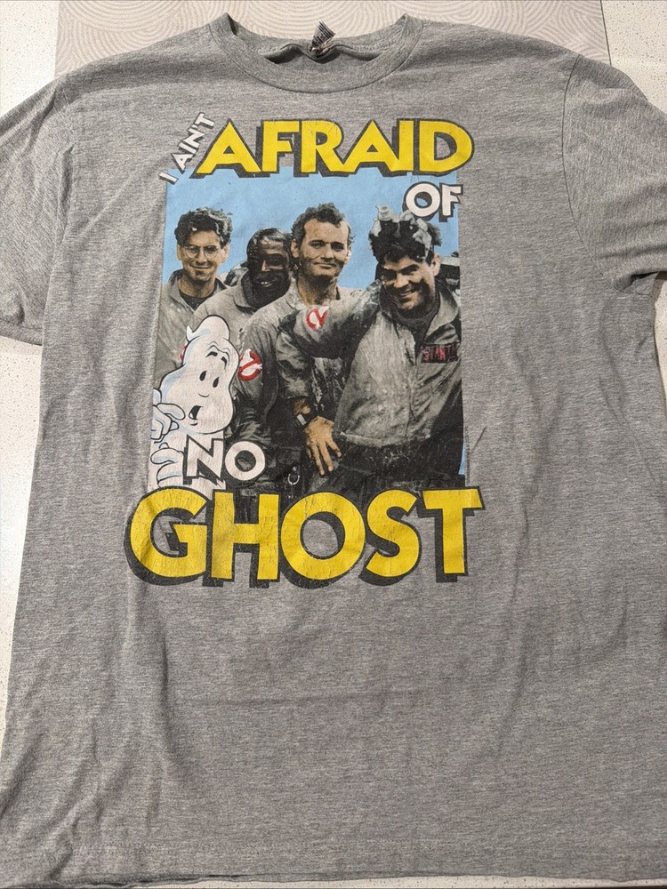 Ghostbusters - I Ain't Afraid Of No Ghost - Logo T-Shirt - Large
