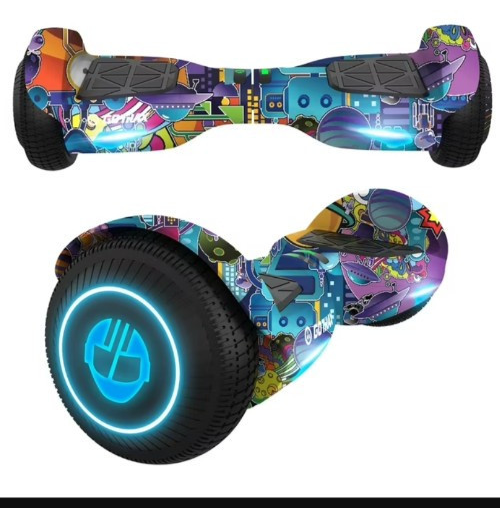 Gotrax Edge Hoverboard for Kids and Adults with Galaxy Design - Self-Balancing Scooter