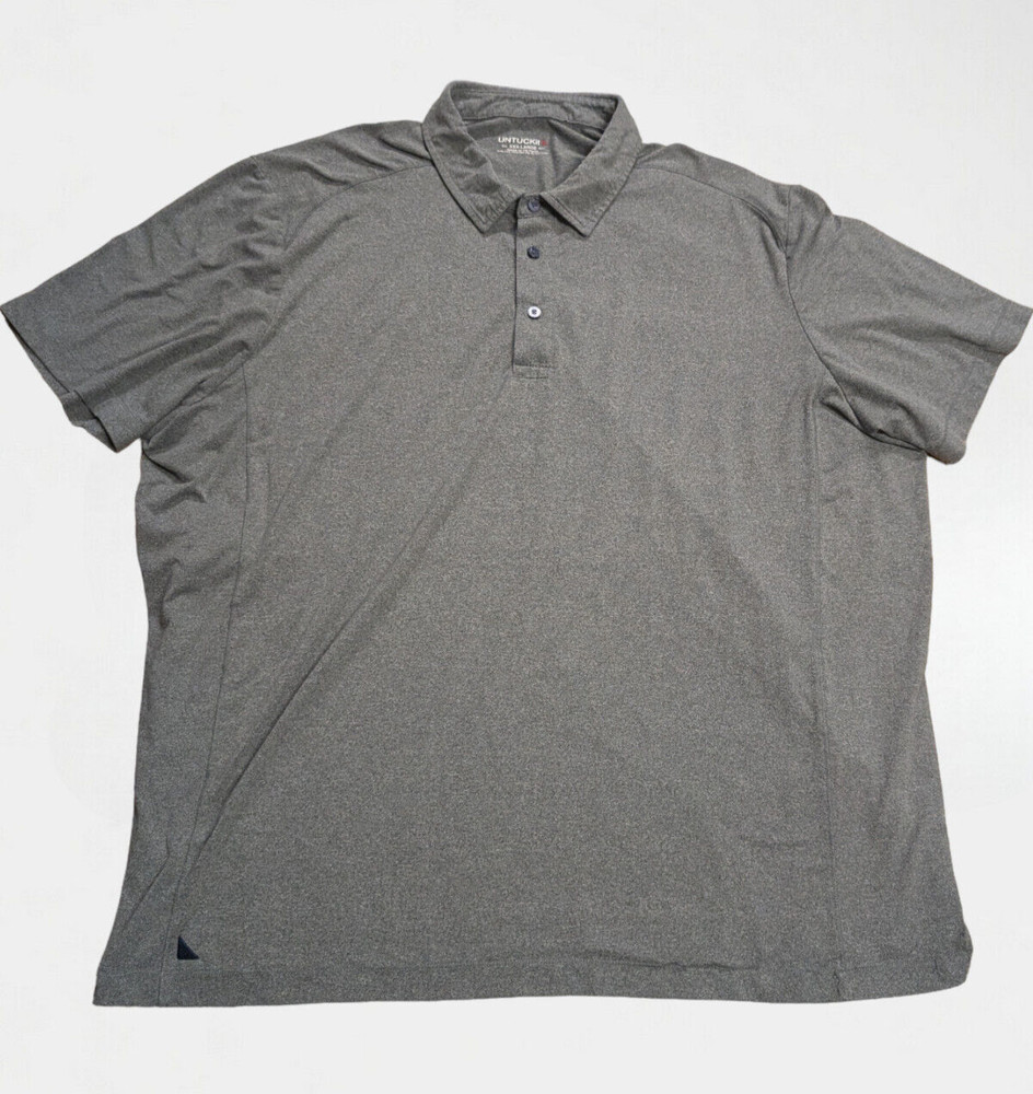 UNTUCKIT Polo Shirt Mens 3XL XXXL Short Sleeve Stretch Casual Golf Performance