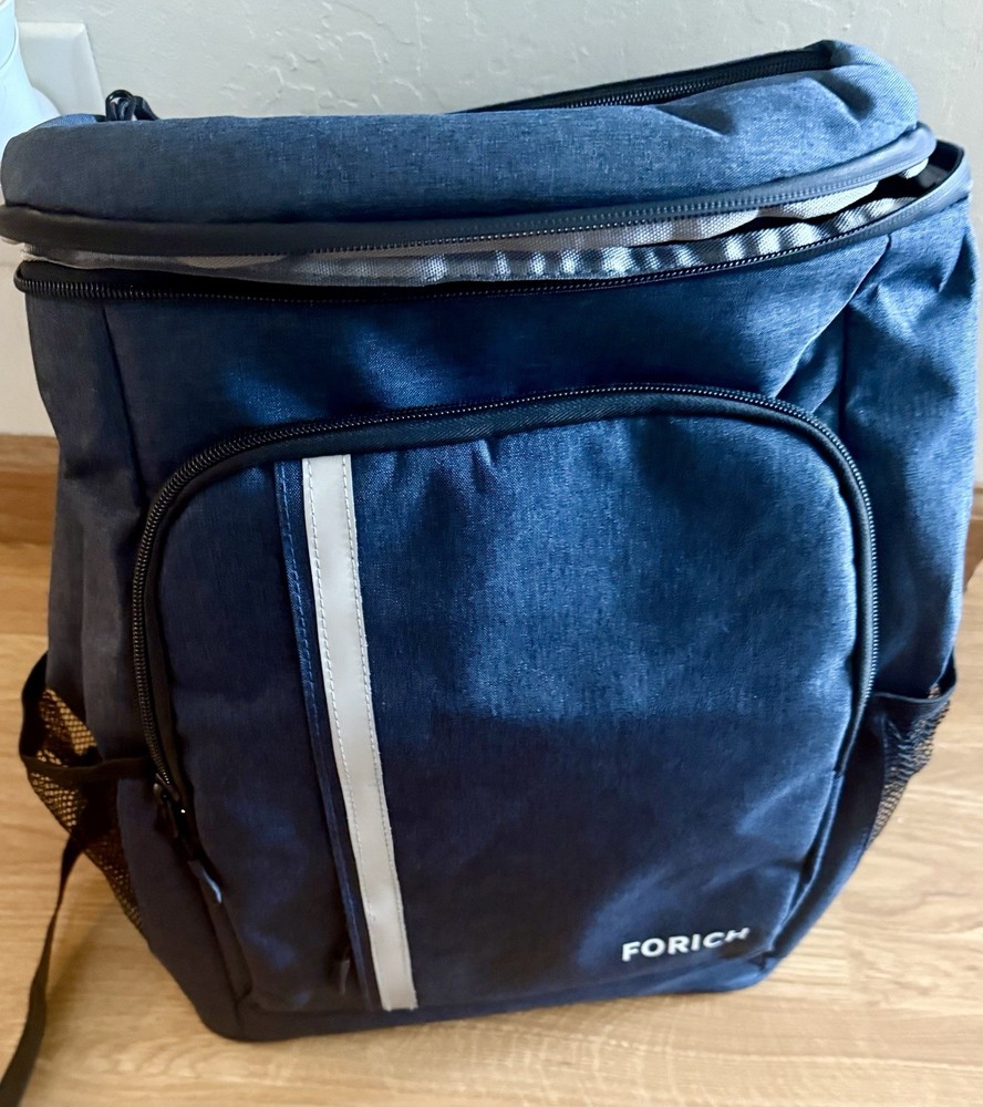 Cooler Backpack Insulated Bag Leakproof Cans Soft Lightweight Lunch Black Large