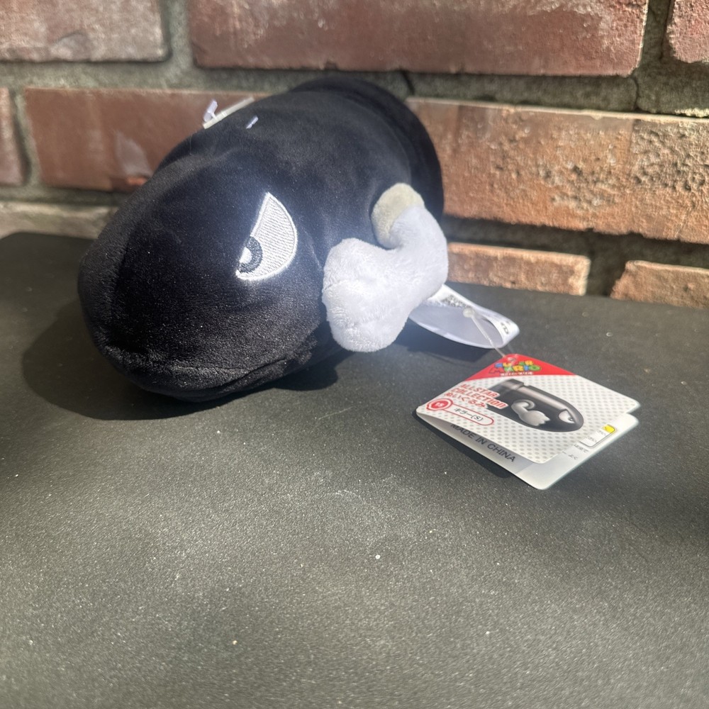 NEW Super Mario Bros Bullet Bill All Star Collection Plush 6