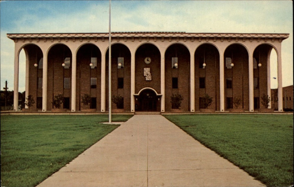 Richland County Court House Mansfield Ohio OH ~ 1950s-60s vintage postcard