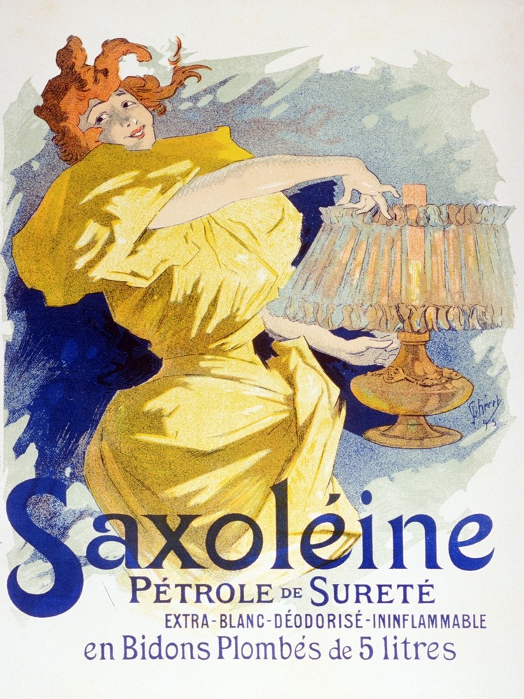 Saxoleine Oil Lamp Decorative Poster Ad. Graphic Art. Wall Interior Design 2377