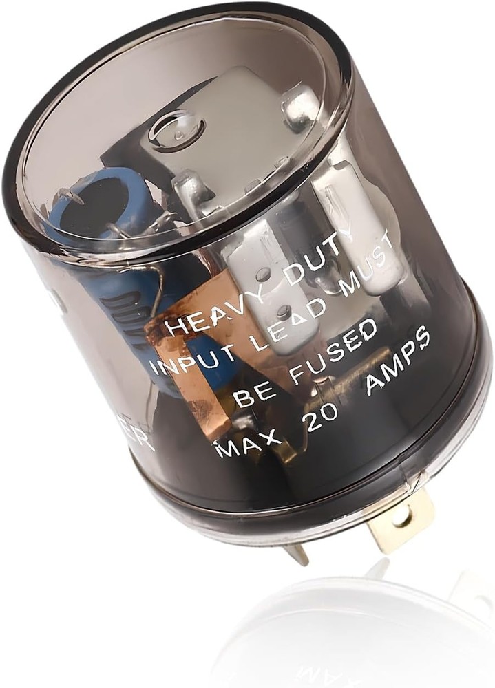 LED Flasher Relay, 12V Heavy Duty 2 Pin Electronic Turn Signal Light Relay, Two