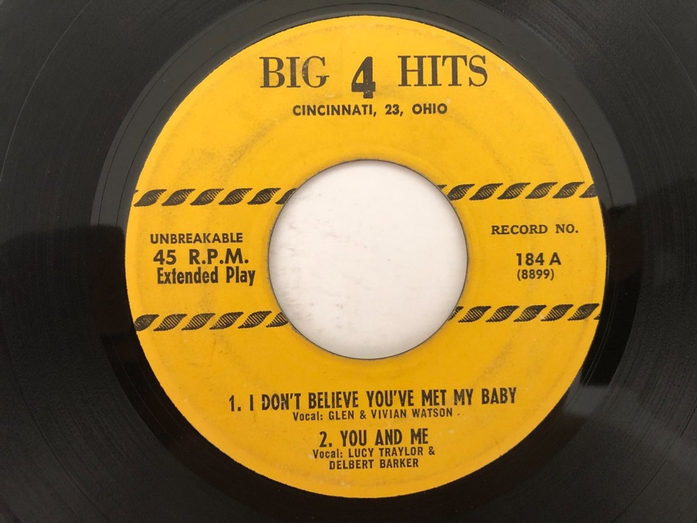 Rockabilly 45 GLEN & VIVIAN WATSON I Don't Believe You Met My Baby BIG 4