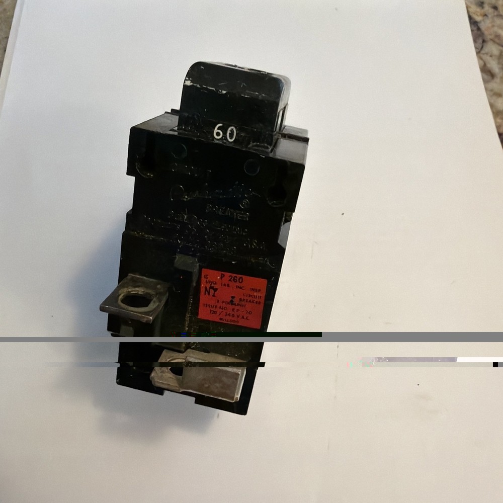 Pushmatic P260 2 Pole 60 Amp Circuit Breaker