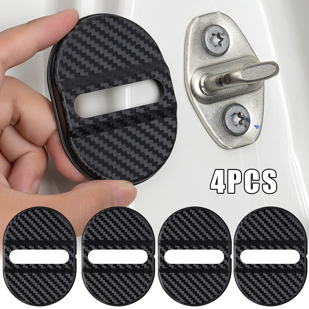 4X Car Door Lock Protective Cover Plastic Cushion Anti Rust Cover Accessories