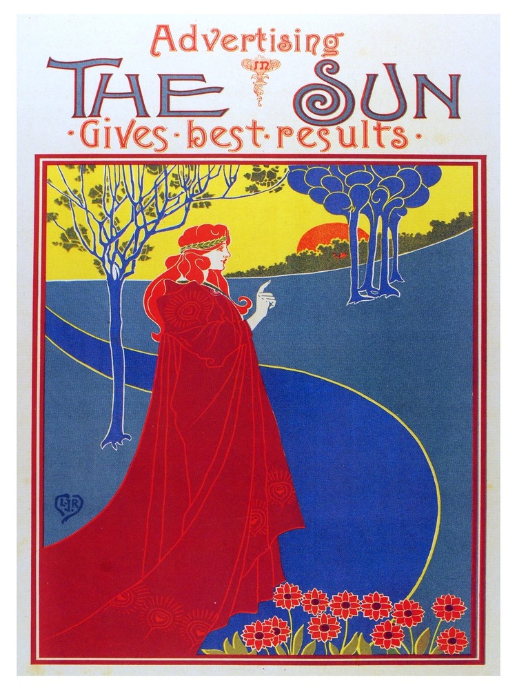 Advertisement the sun wall Decoration Poster. Graphic Interior Art design. 3222