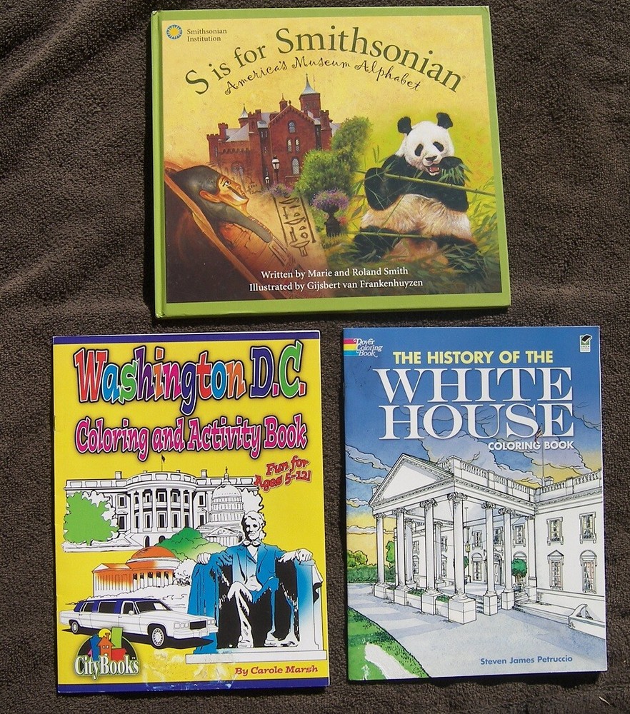 3 BK Coloring Washington DC History of the White House Smithsonian Museum