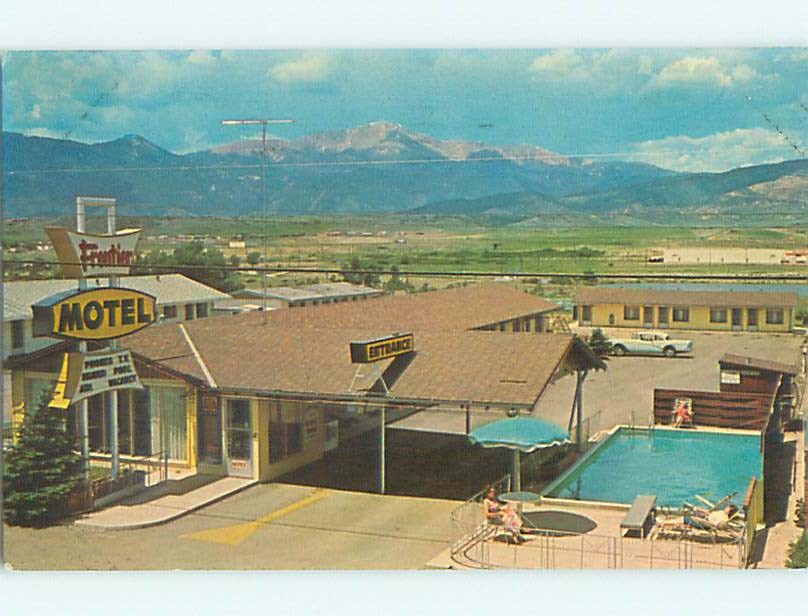 Pre-1980 OLD CARS & FRONTIER MOTEL Colorado Springs Colorado CO 60k cards s9437